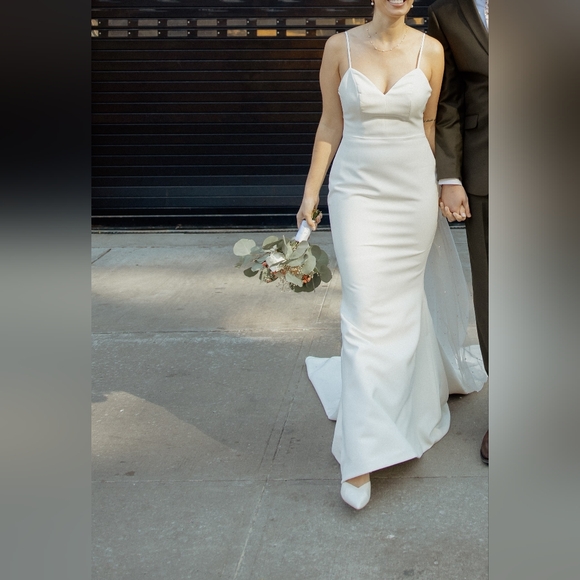 Mia Solano Dresses | Mia Solano Vail Wedding Dress | Color: White | Size: 6 | Jlr9719's Closet